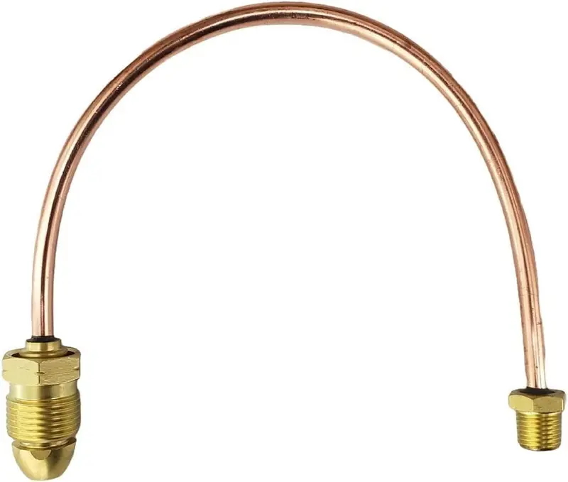 Me1679-48 Copper Propane Pigtail – 48" Length, Pol To 1/4" Male Npt With Hard Nose 1