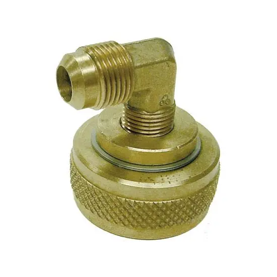 Me229-El Brass 90° Fill Port: 1-3/4" Female Acme × 1/2" Male Flare Rv Coupling 1