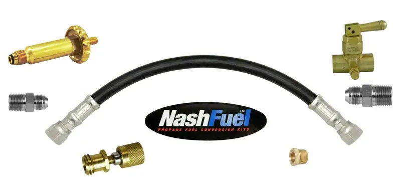 Me390 Forklift Propane Fill Adapter Kit – Includes Me791Dj Quick Valve, 10 Ft 1/2" Hose, 7141-393 Fitting 1