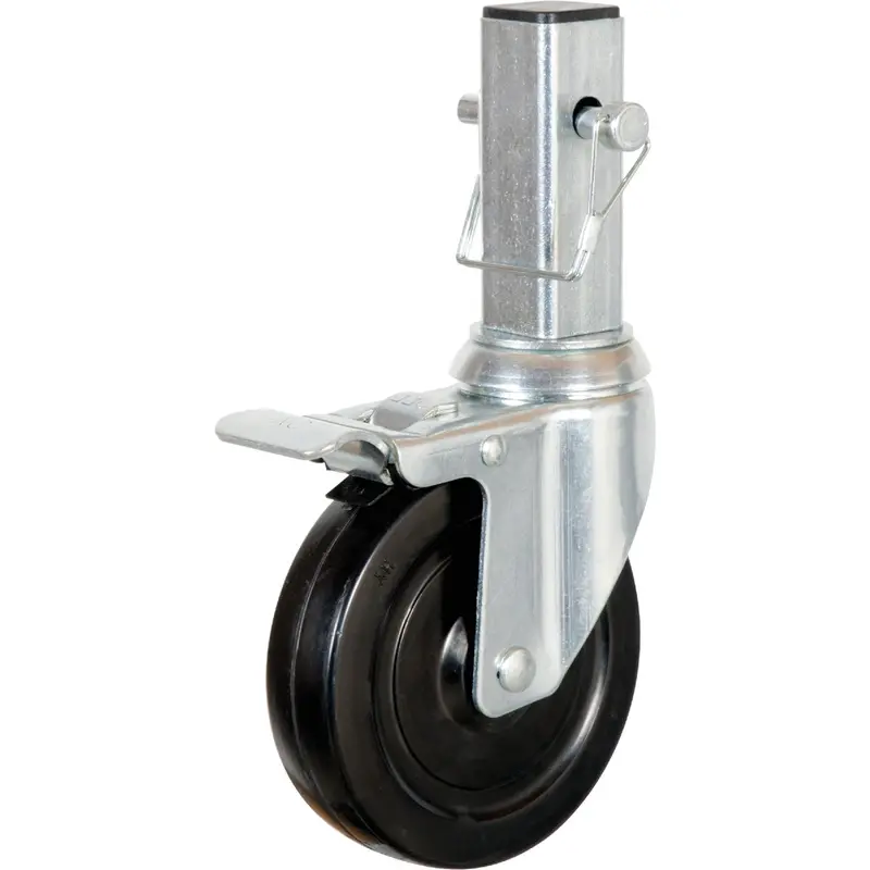 Metaltech Scaffolding Caster – 5" Double-Lock Swivel Wheel, 350 Lb Capacity 1