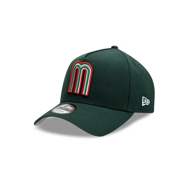 Mexico M Green A-Frame 9Forty Snapback Cap 1