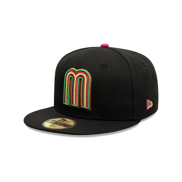Mexico M Pink Undervisor 59Fifty Fitted Cap 1