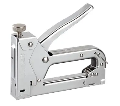Miles Adjustable-Tension Staple Gun – Metal Body, Jt21 Compatible (4–14Mm), 22G, Reload Indicator 1