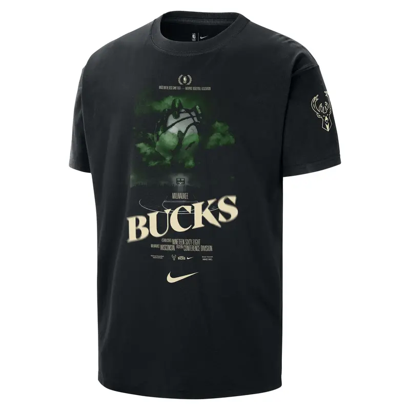 Milwaukee Bucks Courtside Nike Nba T-Shirt For Men 1
