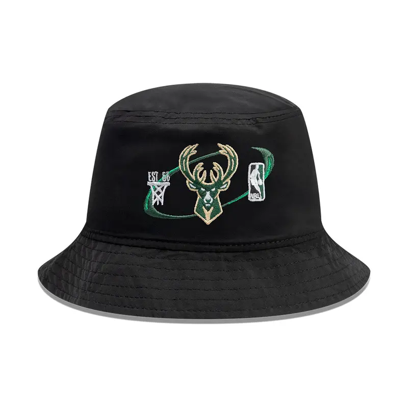 Milwaukee Bucks Nba Lightweight Nylon Bucket Hat 1