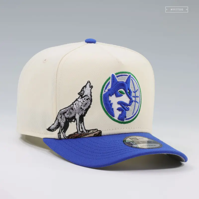 Minnesota Timberwolves Howling Timberwolf Snapback – Off-White 9Fifty A-Frame By New Era 1