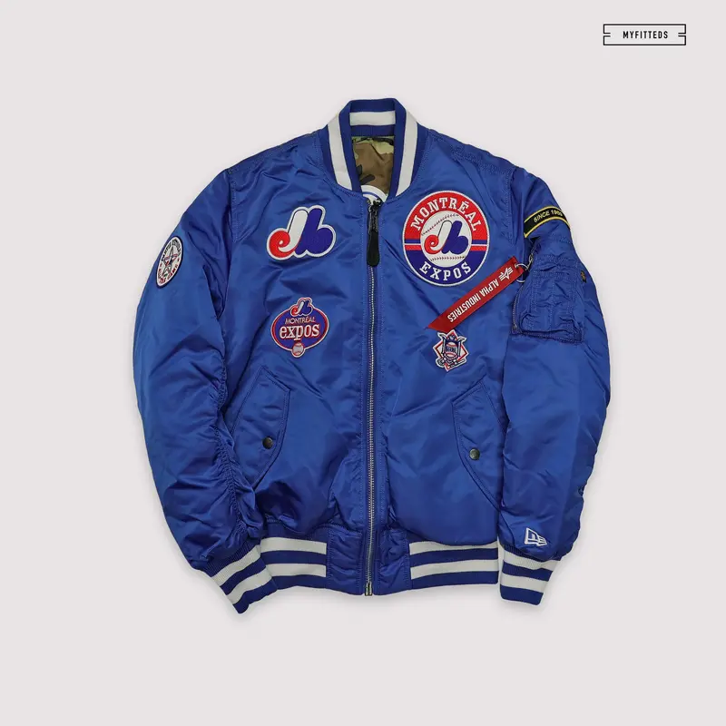 Montreal Expos X New Era & Alpha Industries Vintage-Inspired Reversible Bomber 1