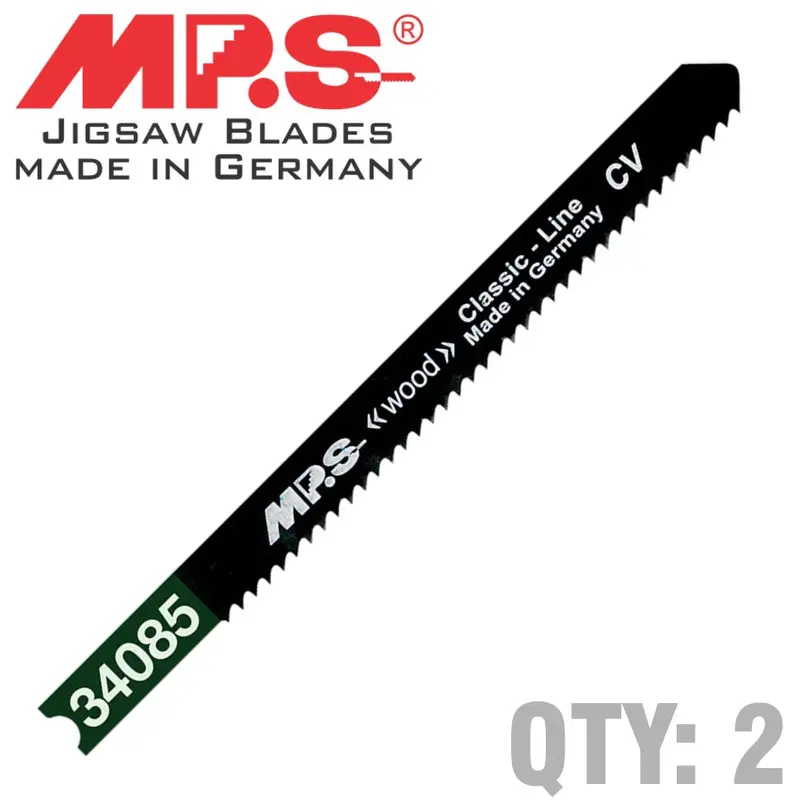 Mps Black & Decker–Compatible Jigsaw Blade For Wood – 100 Mm, 12 Tpi 1