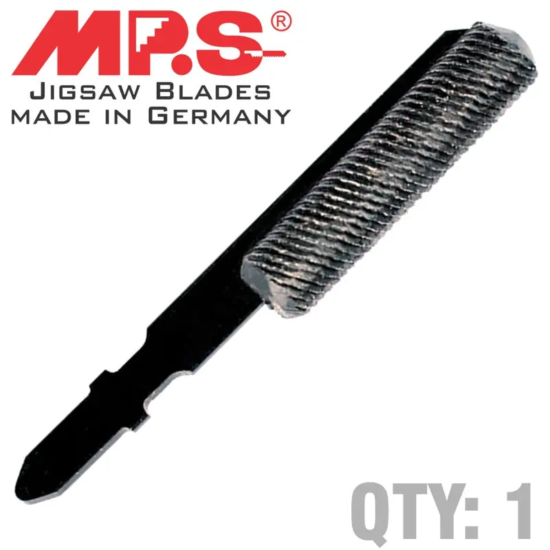 Mps Coarse Wood File Jigsaw Blade – 8Mm T-Shank, 85×60Mm, Aggressive Cut, Single-Pack 1