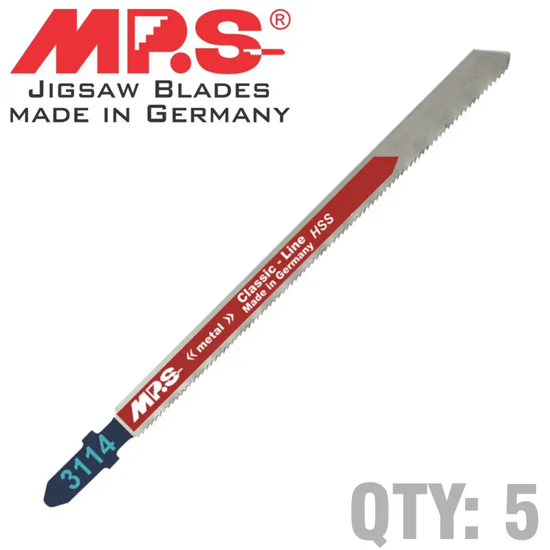 Mps Metal-Cutting Jigsaw Blade – T-Shank, 21 Tpi, Extra-Long Life For Ferrous Materials 1