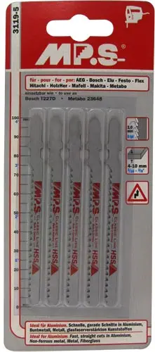 Mps T-Shank Jigsaw Blade – 100 Mm, 8 Tpi, T227D Profile 1