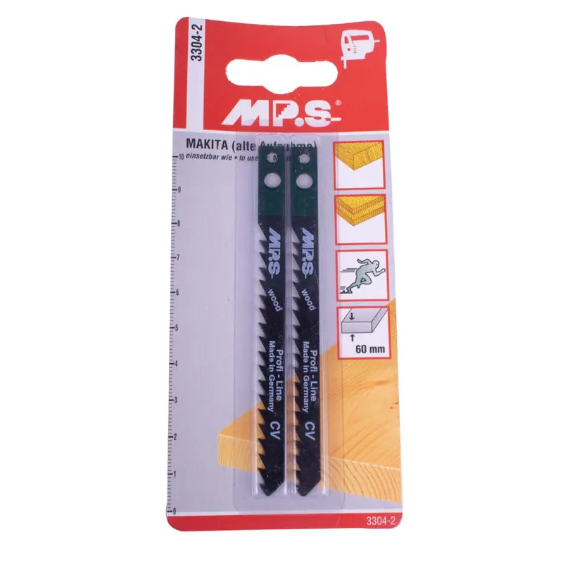 Mps Wood-Cutting Jigsaw Blade – Makita-Compatible T-Shank, 6 Tpi, 100 Mm Length For Smooth Cuts 1