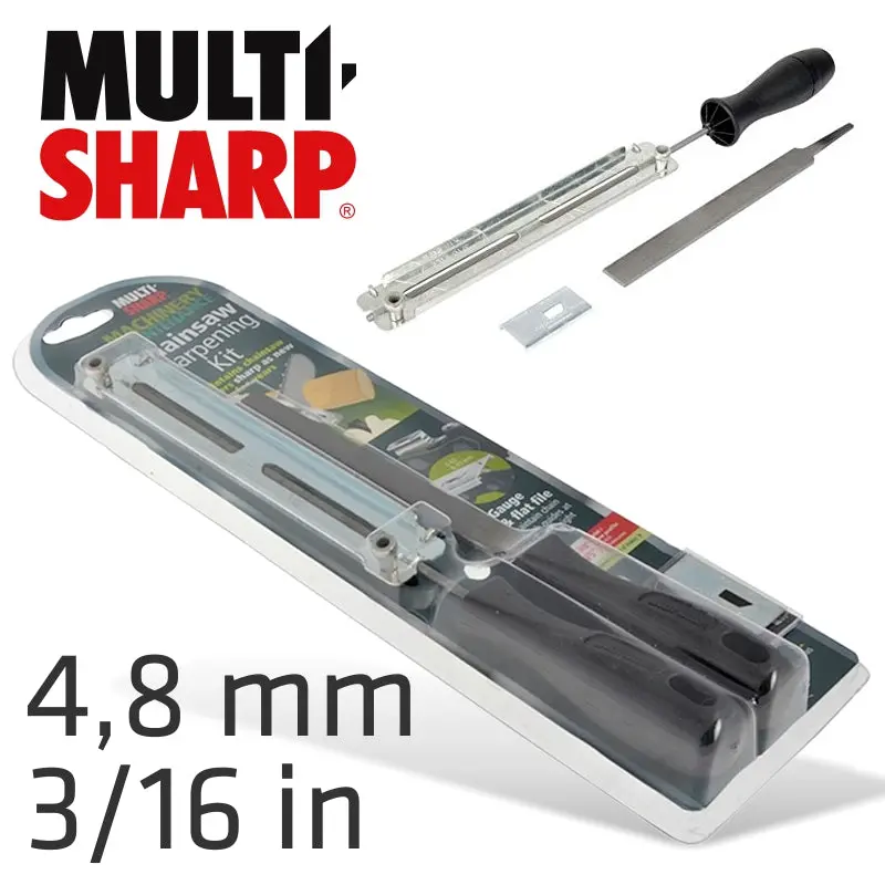 Multi-Sharp Chainsaw File Guide – 3/16 Inch For Consistent Tooth Sharpening 1