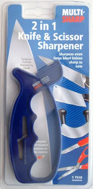 Multi-Sharp Knife And Scissor Sharpener With Guided Angle Control 1