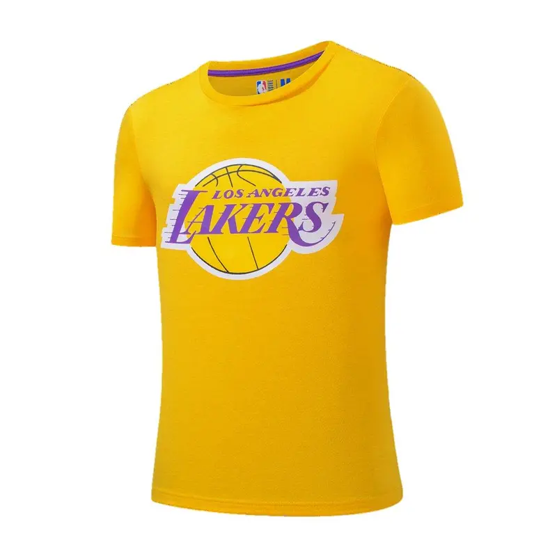 Nba Basics Primary Logo T-Shirt – Vibrant Yellow Team Edition 1