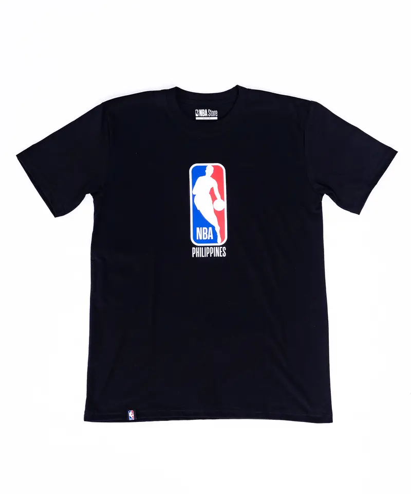 Nba Philippines Official Logoman Graphic T-Shirt – Black 1