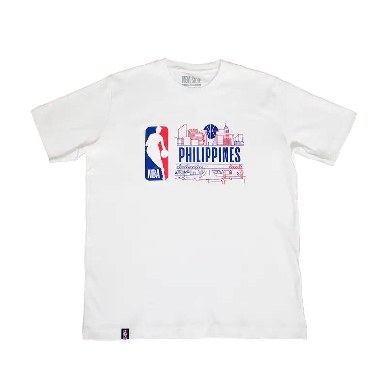 Nba Philippines Skyline Graphic Tee – Crisp White 1