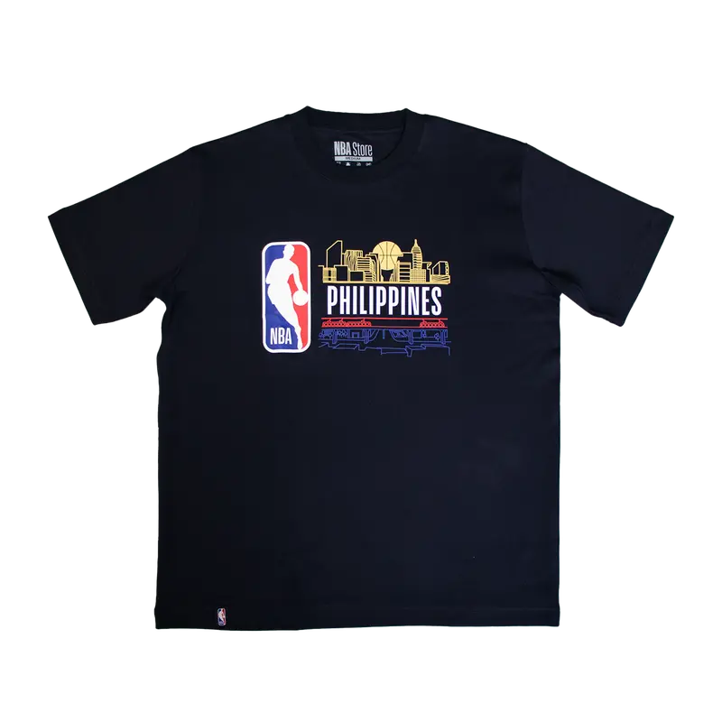 Nba Philippines Skyline Graphic Tee – Jet Black 1