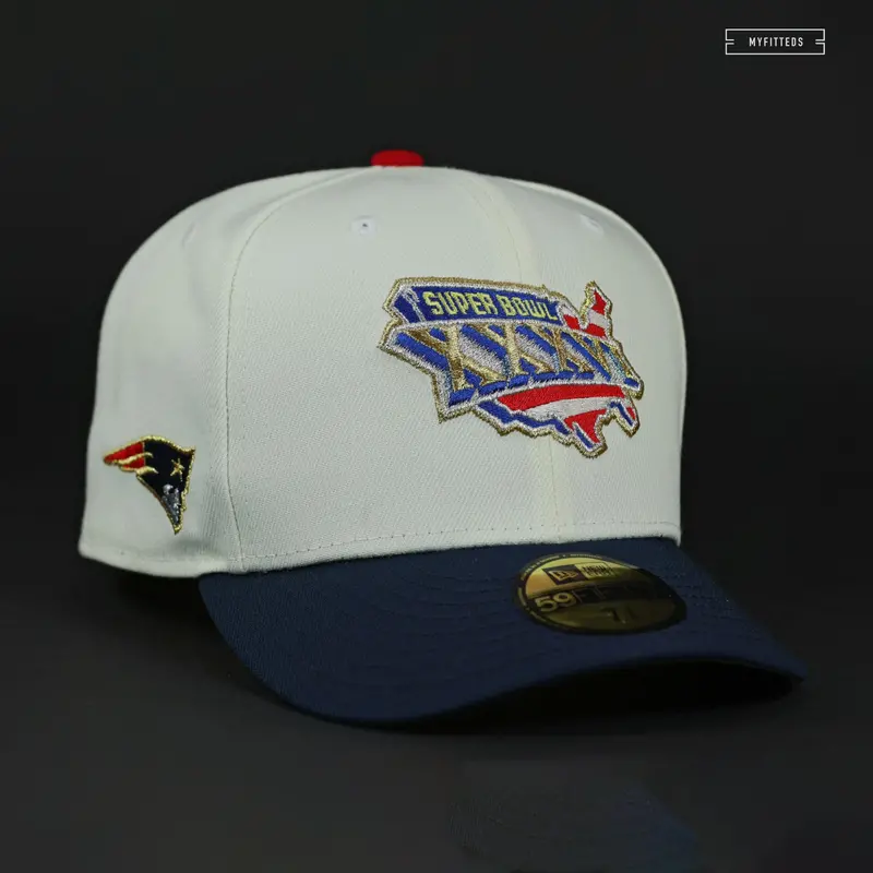 New England Patriots Super Bowl Xxxvi 'Go Pats' Fitted Cap 1