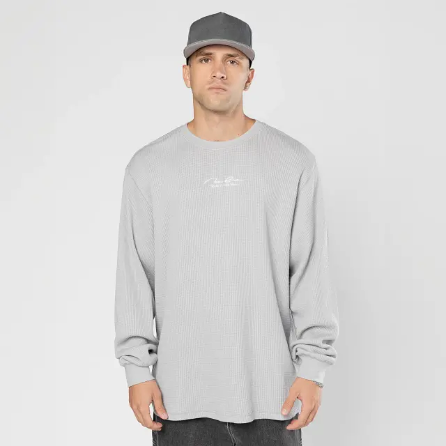 New Era Basic Long-Sleeve Gray T-Shirt 1