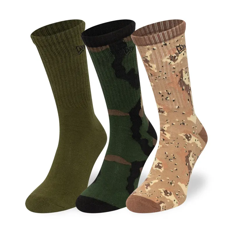 New Era Camo-Print Crew Socks (3-Pack) 1