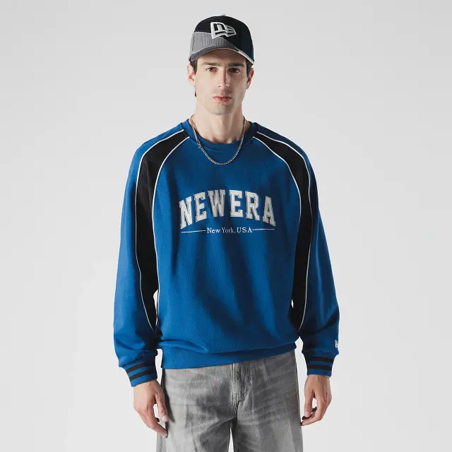 New Era Color Block Sweatshirt – Navy Blue 1
