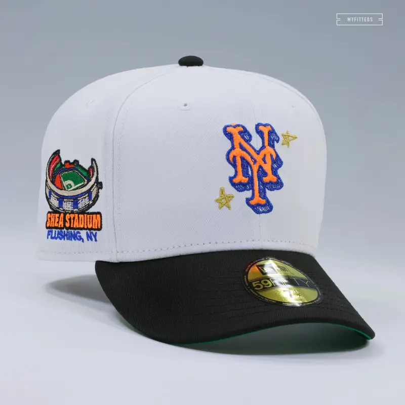 New York Mets Shea Stadium Sketchbook Cap – Hand-Drawn Scribble Doodle Design 1