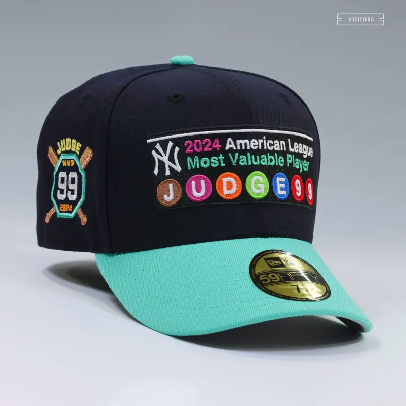 New York Yankees Aaron Judge 2024 Al Mvp Tribute Cap – Subway Sign Motif 1