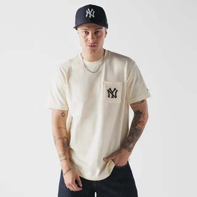 New York Yankees Mlb Felt-Pocket Short-Sleeve T-Shirt 1