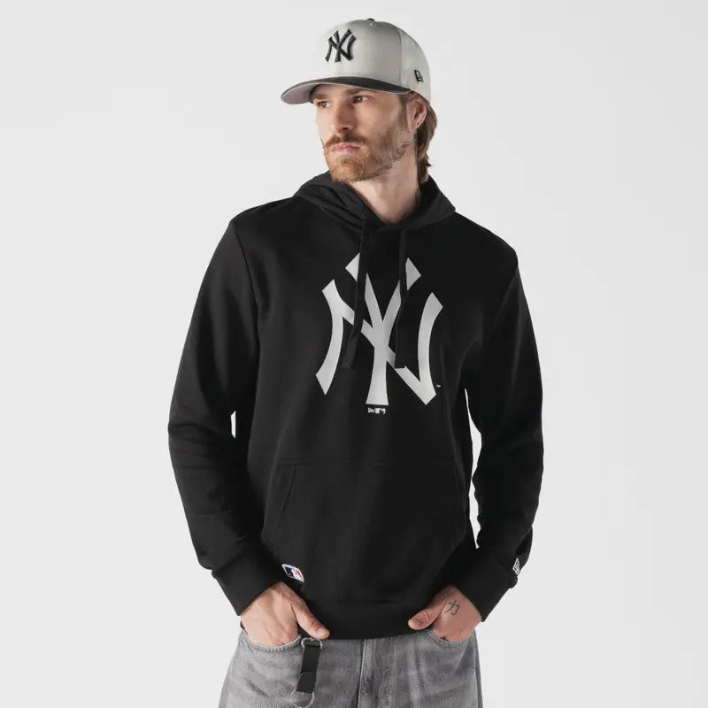 New York Yankees Mlb Team Logo Black Hoodie 1
