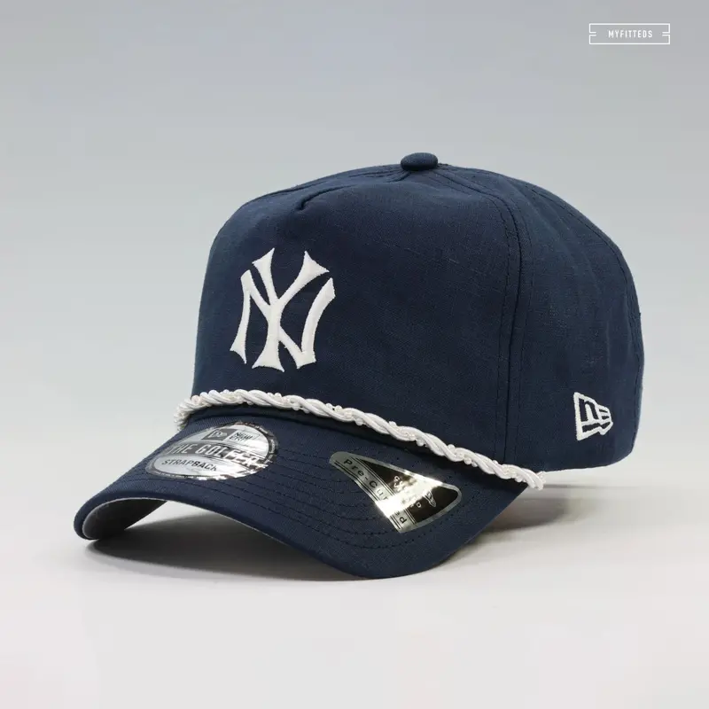 New York Yankees Pearl Rope The Golfer Strapback Hat 1