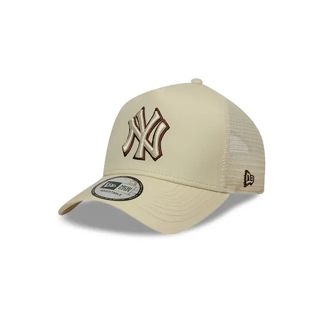 New York Yankees Team Outline 9Forty A-Frame Trucker Hat 1