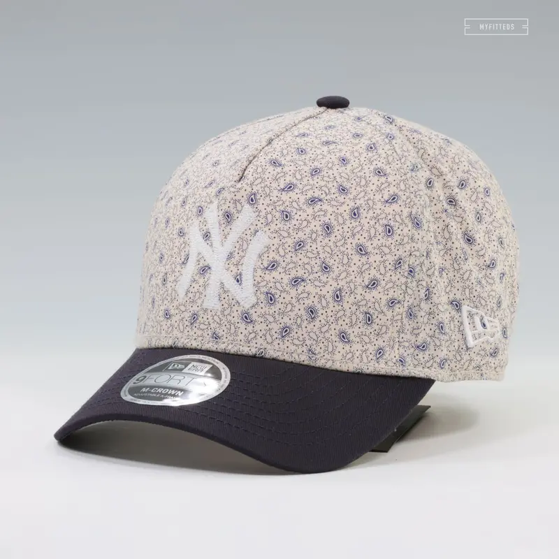 New York Yankees X Three Looms Japan Micro-Piezo Paisley Cap – 9Forty M-Crown 1