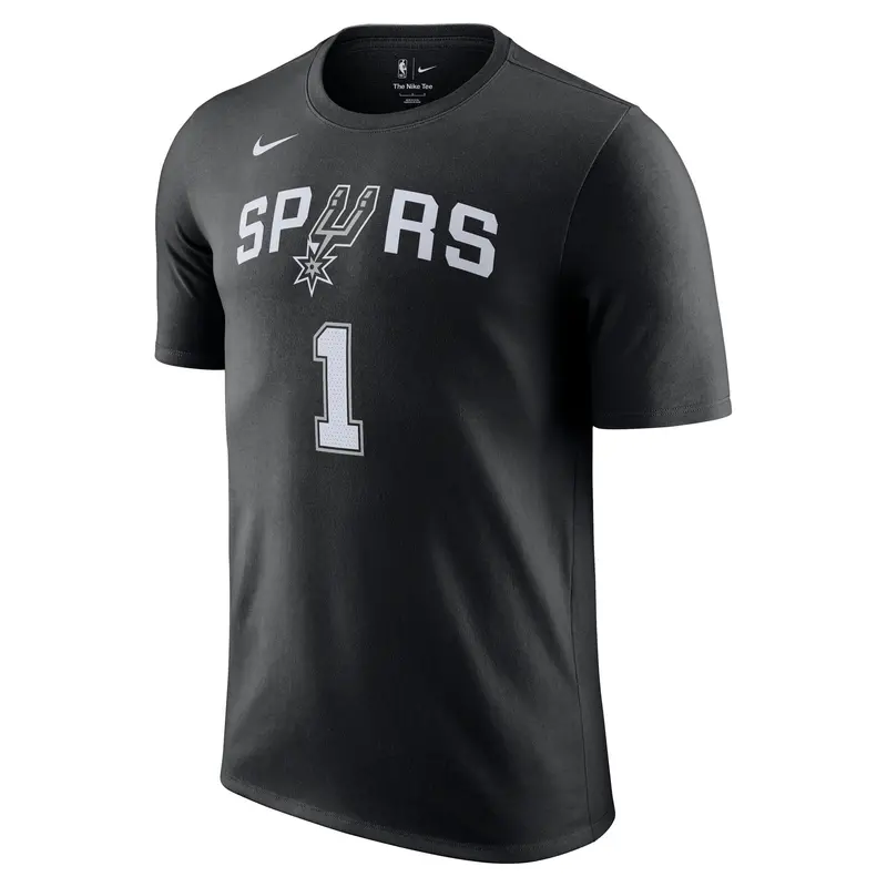 Nike Victor Wembanyama San Antonio Spurs Icon Name & Number T-Shirt 1