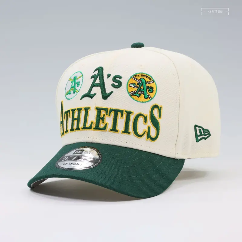 Oakland Athletics A’S Team Archive Off-White Snapback – New Era 9Fifty 1