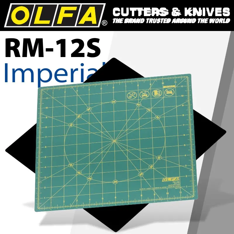 Olfa 12-Inch Square Self-Healing Cutting Mat With Dual Grid (30 X 30 Cm) 1