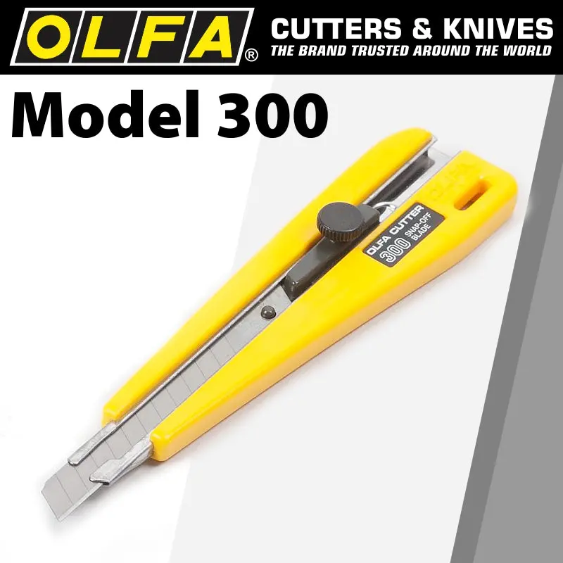 Olfa 300 Screw-Lock Snap-Off Knife – Adjustable Blade Lock For Safety 1