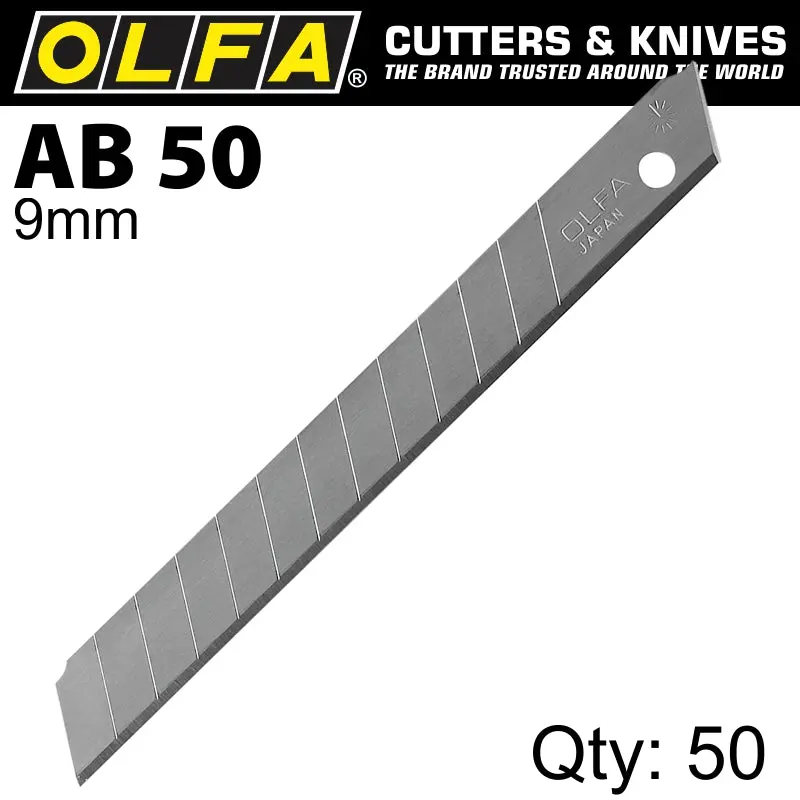 Olfa Ab-50 Heavy-Duty Blades – 50-Pack, 9Mm Width 1