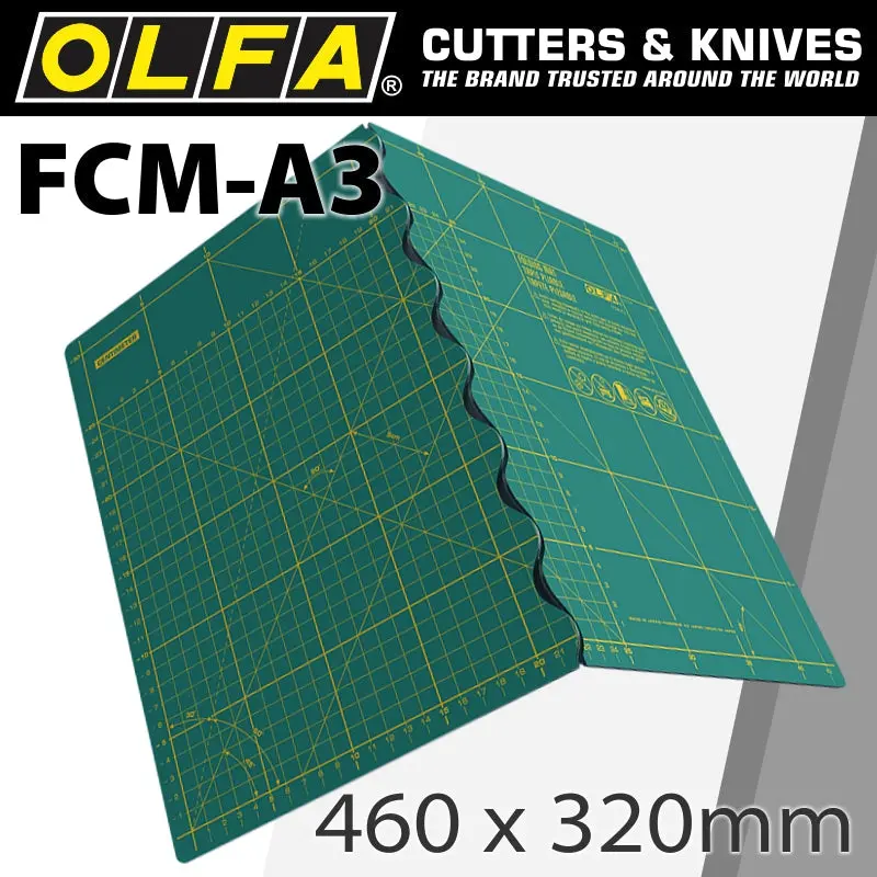 Olfa Compact Folding Rotary Cutter Mat – 460 × 320 × 2.0 Mm 1