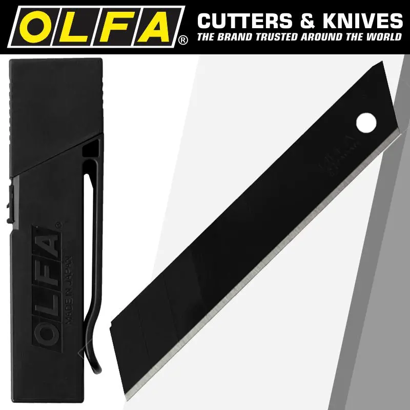 Olfa Excel Black Blades – 30-Pack, Ultra-Sharp 18Mm, Carded With Belt Clip 1
