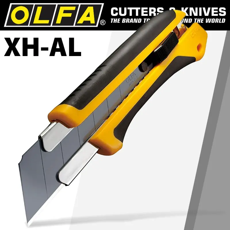 Olfa Extra Heavy-Duty Cutter – 25Mm Hbb Black Blade For Tough Materials 1