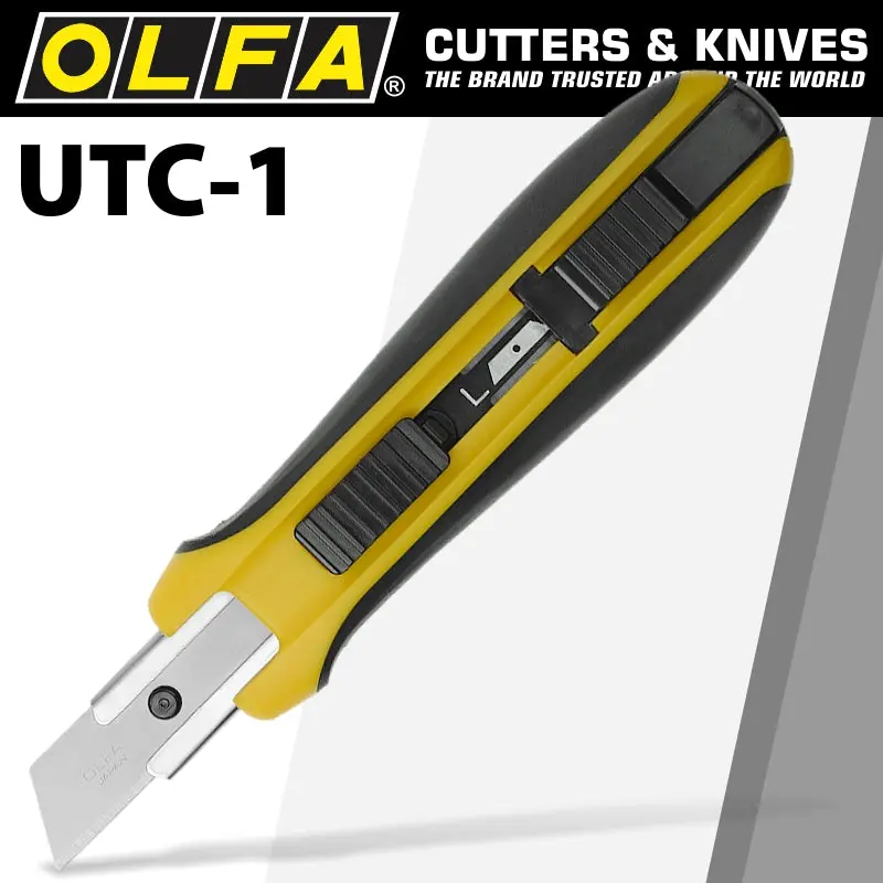 Olfa Heavy-Duty Utility Knife – Solid-Blade Design With Non-Slip Grip 1