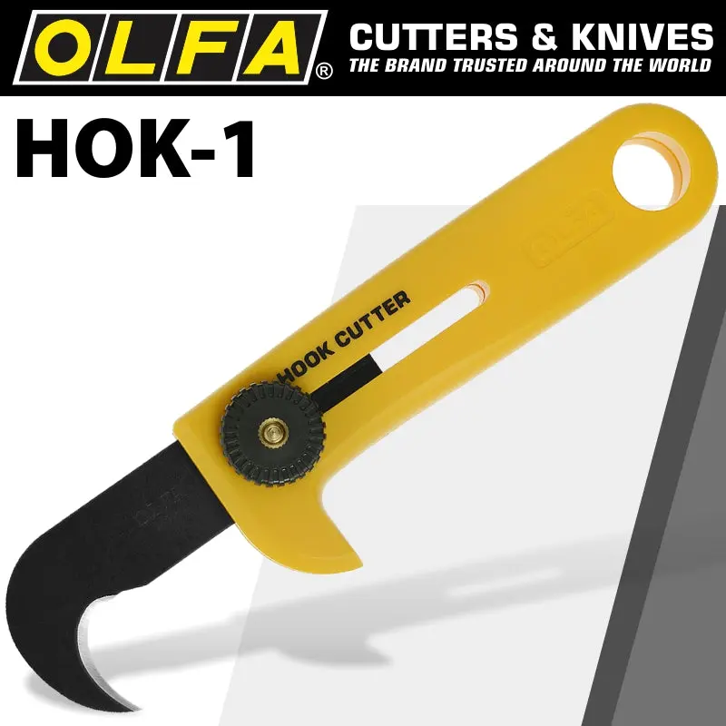 Olfa Hook Blade Utility Knife – Curved Edge For Scraping & Detail Work 1