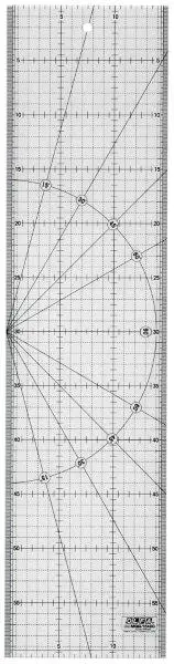 Olfa Metric Quilting Ruler – 15 Cm × 60 Cm With Clear Measurement Grid 1