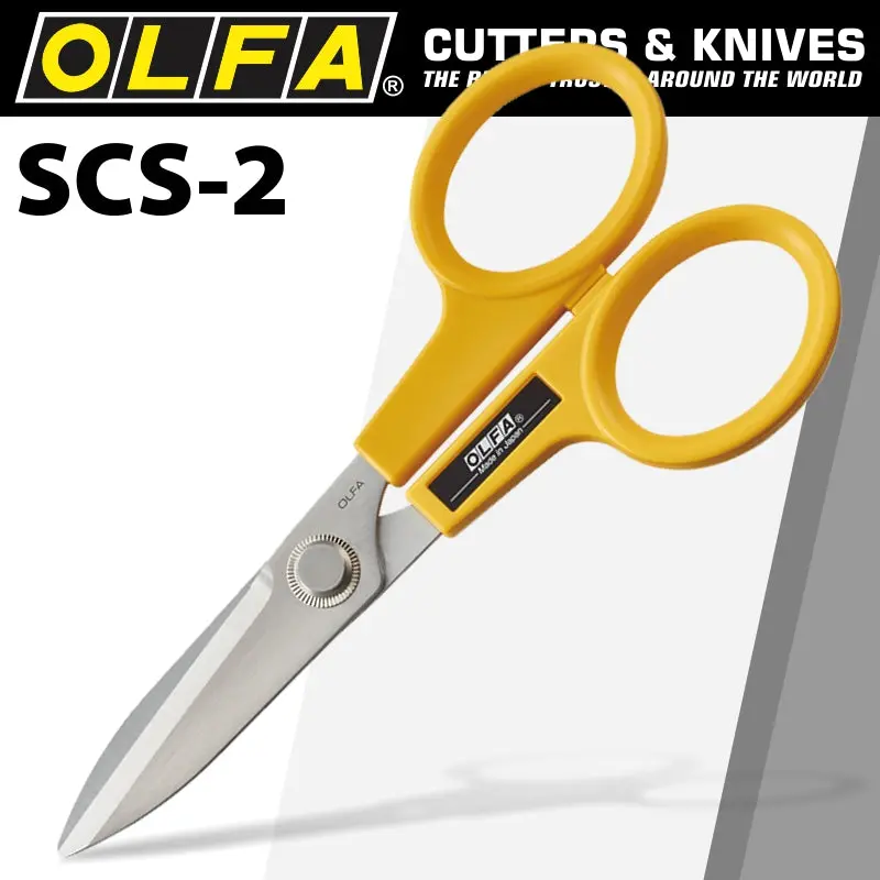 Olfa Serrated Stainless-Steel Scissors – 173 Mm Ergonomic Design 1