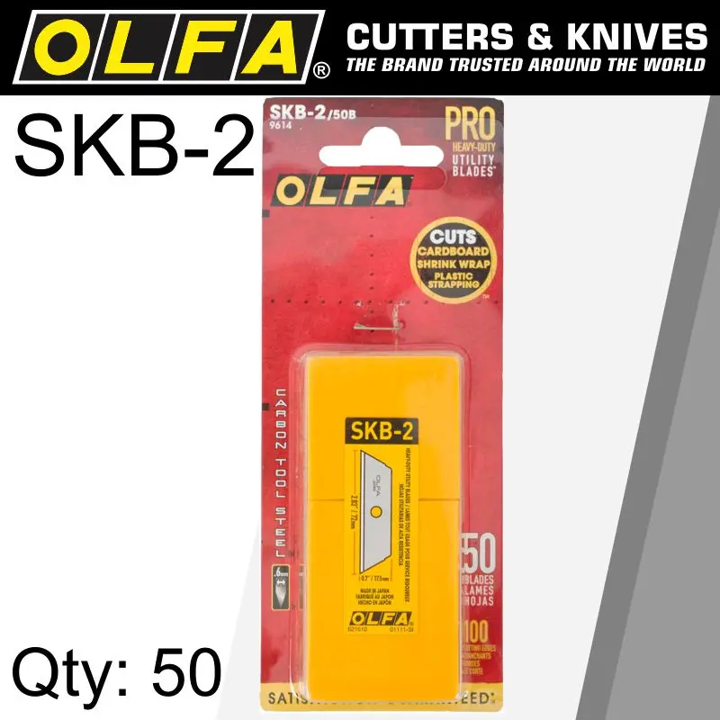 Olfa Skb-2 Replacement Blades – 50-Pack, Universal Fit For Sk-4, Sk-9 & Utc1 Cutters 1