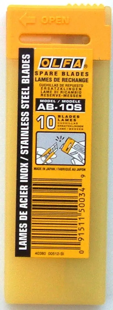 Olfa Stainless Steel Utility Blades – 10-Pack, 9Mm Width 1