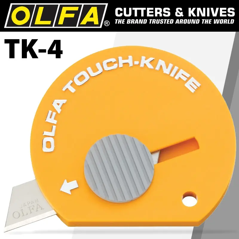 Olfa Touch Knife – Ergonomic Retractable Blade Cutter (32-Pack, Hang-Display) 1