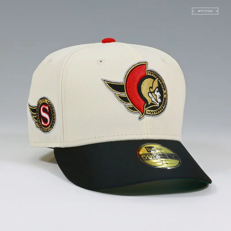 Ottawa Senators Nhl Fitted Cap – Jet Black & Off-White New Era Design 1