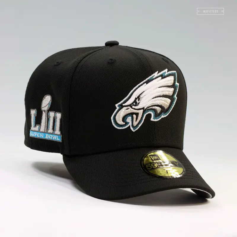 Philadelphia Eagles Super Bowl Lii Side Patch New Era Fitted Hat 1